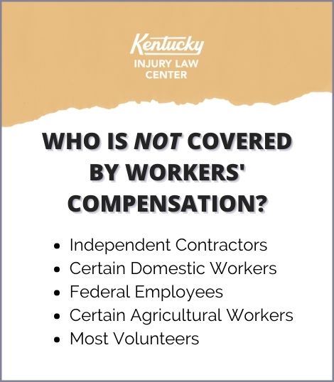 who is not covered by workers compensation infographic